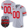 Custom Ohio State Buckeyes Football Grey Game Jersey w/ 100th Anniversary Patch - All Stitched