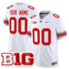 Custom Ohio State Buckeyes Football White Vapor F.U.S.E Limited Jersey - All Stitched