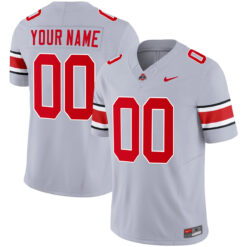 Custom Ohio State Buckeyes Football Grey Game Jersey - All Stitched