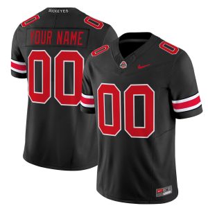 Custom Ohio State Buckeyes Football Black Vapor F.U.S.E Limited Jersey - All Stitched