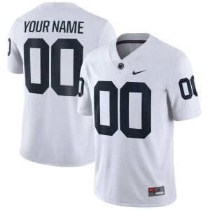 Custom Penn State Nittany Lions Football White Game Jersey - All Stitched