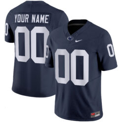 Custom Penn State Nittany Lions Football Navy Vapor F.U.S.E Limited Jersey - All Stitched