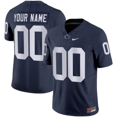 Custom Penn State Nittany Lions Football Navy Vapor F.U.S.E Limited Jersey - All Stitched