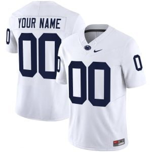 Custom Penn State Nittany Lions Football White Vapor F.U.S.E Limited Jersey - All Stitched