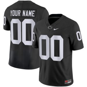 Custom Penn State Nittany Lions Football Black Vapor F.U.S.E Limited Jersey - All Stitched