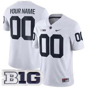Custom Penn State Nittany Lions Football White Game Jersey - All Stitched