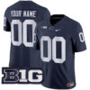 Custom Penn State Nittany Lions Football Navy Vapor F.U.S.E Limited Jersey - All Stitched