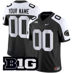 Custom Penn State Nittany Lions Football Black Alternate Vapor F.U.S.E Limited Jersey - All Stitched