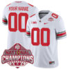 Custom Ohio State Buckeyes Football White Game 2024 CFP Champions Jersey - All Stitched