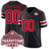 Custom Ohio State Buckeyes Football Black Game 2024 CFP Champions Jersey - All Stitched