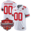 Custom Ohio State Buckeyes Football White Game 2024 CFP Champions Jersey - All Stitched