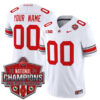 Custom Ohio State Buckeyes Football White Vapor F.U.S.E Limited 2024 CFP Champions Jersey - All Stitched