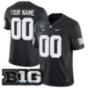 Custom Michigan State Spartans Football Black Game Jersey w/ 100th Spartan Stadium Patch - All Stitched