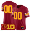 Custom USC Trojans Football Cardinal Alternate Game Jersey w/ B1G Patch - All Stitched