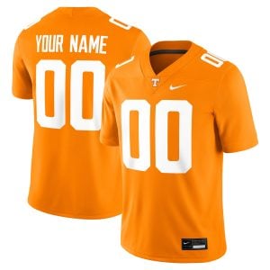 Custom Tennessee Volunteers Football Orange Game Jersey - All Stitched