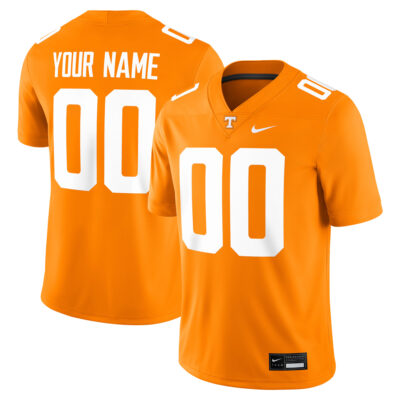 Custom Tennessee Volunteers Football Orange Game Jersey - All Stitched