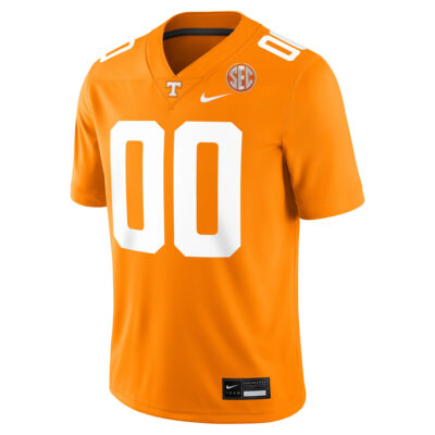 Alternative view of Custom Tennessee Volunteers Football Orange Game Jersey w/ SEC Patch - All Stitched