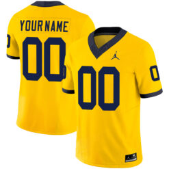 Custom Michigan Wolverines Football Maize Vapor F.U.S.E Limited Jersey - All Stitched
