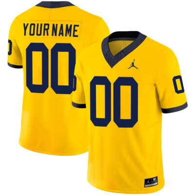 Custom Michigan Wolverines Football Maize Vapor F.U.S.E Limited Jersey - All Stitched
