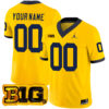 Custom Michigan Wolverines Football Maize Vapor F.U.S.E Limited Jersey w/ B1G Patch - All Stitched