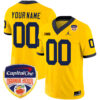 Custom Michigan Wolverines Football Orange Bowl Maize Jersey - All Stitched