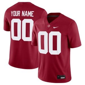 Custom Alabama Crimson Tide Football Crimson Game Jersey - All Stitched