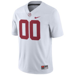 Alternative view of Custom Alabama Crimson Tide Football White Game Jersey - All Stitched