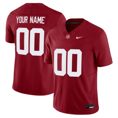 Custom Alabama Crimson Tide Football Crimson Jersey - All Stitched