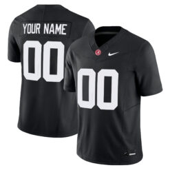 Custom Alabama Crimson Tide Football Black Jersey - All Stitched