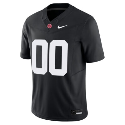 Alternative view of Custom Alabama Crimson Tide Football Black Jersey - All Stitched