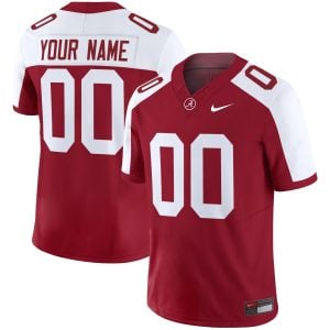 Custom Alabama Crimson Tide Football Alternate Crimson Jersey - All Stitched