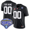Custom Alabama Crimson Tide Football Cotton Bowl Black Game Jersey - All Stitched