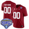 Custom Alabama Crimson Tide Football Cotton Bowl Crimson Jersey - All Stitched