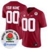 Custom Alabama Crimson Tide Football Rose Bowl Crimson Game Jersey - All Stitched