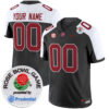 Custom Alabama Crimson Tide Football Rose Bowl Alternate Black Jersey - All Stitched
