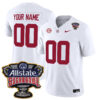 Custom Alabama Crimson Tide Football Sugar Bowl White Jersey - All Stitched