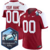 Custom Alabama Crimson Tide Football ReliaQuest Bowl Alternate Crimson Jersey - All Stitched