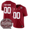 Custom Alabama Crimson Tide Football 2020 CFP National Championship Crimson Jersey - All Stitched