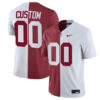 Custom Alabama Crimson Tide Football Crimson White Split Jersey - All Stitched