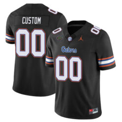 Custom Florida Gators Football Black Vapor F.U.S.E Limited Jersey w/ SEC Patch - All Stitched