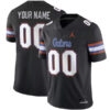 Custom Florida Gators Football Black Alternate Jersey - All Stitched