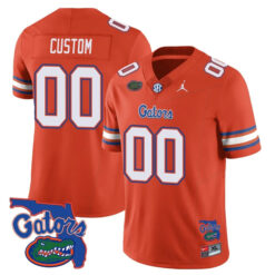 Custom Florida Gators Football Orange Vapor F.U.S.E Limited Jersey - All Stitched