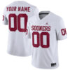 Custom Oklahoma Sooners Football White Away Game Jersey - All Stitched