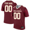 Custom Oklahoma Sooners Football Legend Crimson Jersey - All Stitched