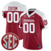 Custom Oklahoma Sooners Football Alternate Crimson Jersey w/ SEC Patch - All Stitched