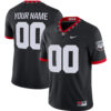 Custom Georgia Bulldogs Football Black 1981 Throwback Jersey - All Stitched