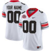 Custom Georgia Bulldogs Football White 40th NC Anniversary Jersey - All Stitched