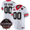 Custom Georgia Bulldogs Football CFP National Championship White 40th NC Anniversary Jersey - All Stitched