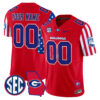 Custom Georgia Bulldogs Football American Style Red Jersey - All Stitched