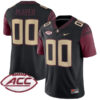 Custom Florida State Seminoles Football Black Alternate Jersey w/ ACC Patch - All Stitched